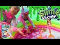 Barbie mermaid bath and swimming in Slime Baff pool - Toys Ch...