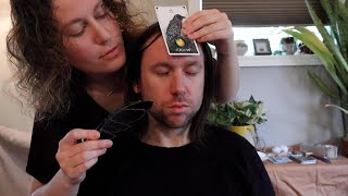 Asmr Ancient Healing Technique With Unique Gl Feather Sweeping