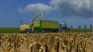 Maisernte, Getreideernte, GPS häckseln, Grasernte, Grassilage. LS11, Landwirtschafts Simulator, Farming Simulator, John Deere, Claas, Claas Lexion 770, Claas Jaguar, Fendt, Krone, Krone BiG X 1100, Massey Ferguson