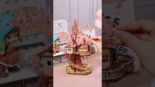 When Your Diy Skills Meet Cherry Blossom Dreams -Rolife Sakura Tree House Diy Wooden 3D Puzzle