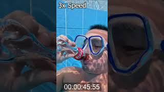 Coke Drink & Breath Hold Underwater