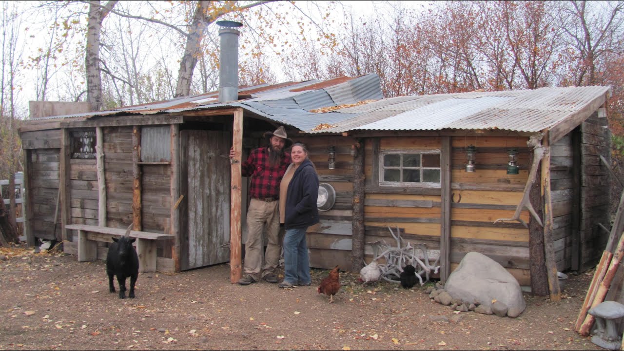 Idaho Hillbillies Homestead # 43 Building a 50 Dollar Cabin - YouTube
