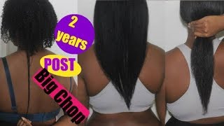 Flat Iron on Natural Hair | 2 Years Post Big Chop