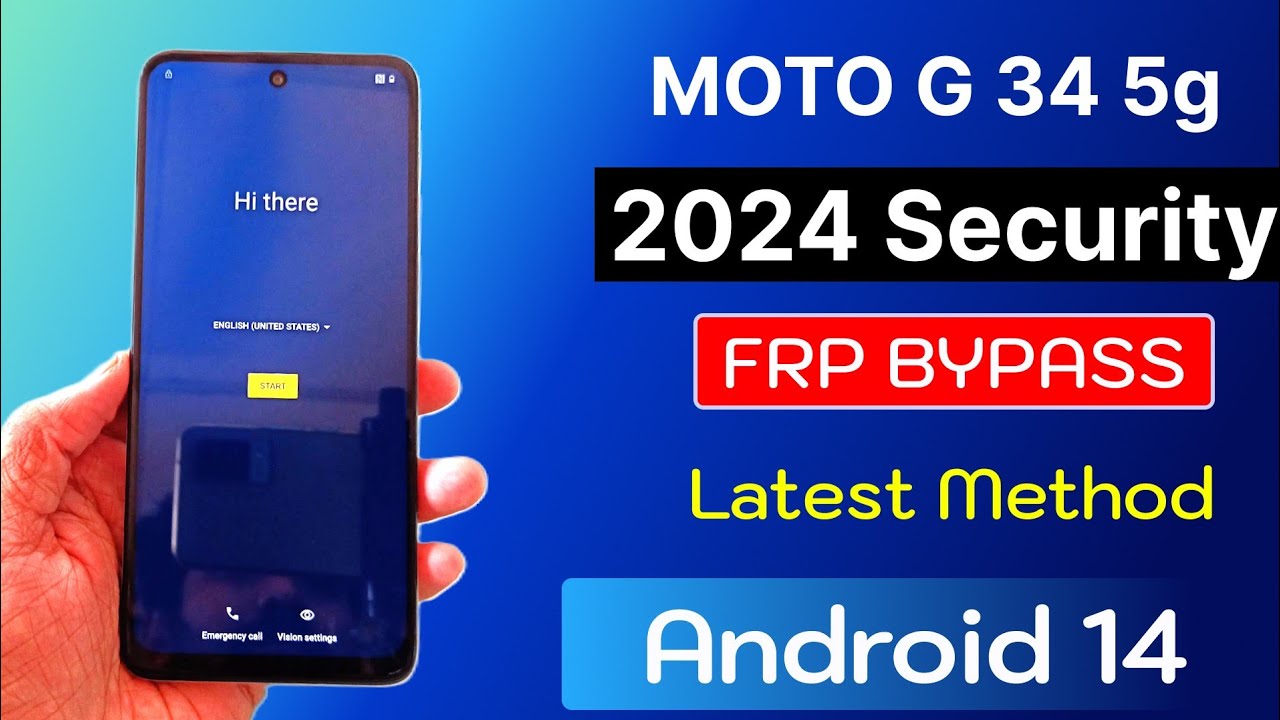 Moto G34 5g Android 14 (2024-Security) Frp Bypass Moto G34 5g Android 14 (2024-Security) Frp Bypass