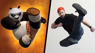 Trying Stunts From Kung Fu Panda IN REAL LIFE