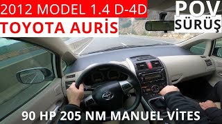 Toyota Auris 1.4 D-4D Comfort Plus | 90 HP 205 NM | Yokuş Yakıt ve Viraj Perform
