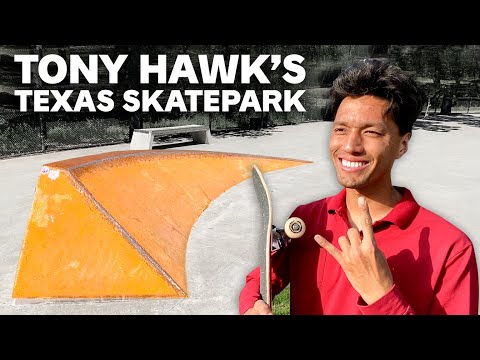 Tony Hawk Built a Tiny Skatepark in Texas