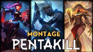 Pentakill Montage #59 ( Akali, VI, Kayle,.. ) | League Of Legends Mid