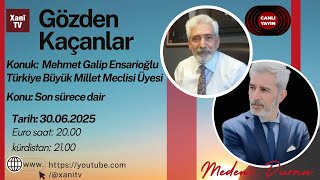 Moderatör Medeni Duran Konuğu Diyarbakır Milletvekili Sn. M.galip Ensarioğlu