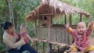 18-Year-Old Single Mother Creates Forest Home From Bamboo For Her Baby