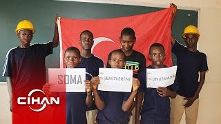 Gineli öğrenciler Soma şehitlerini Unutmadı