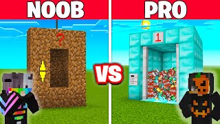 NOOB vs PRO: EN UZUN ASANSÖR YAPI KAPIŞMASI! - Minecraft