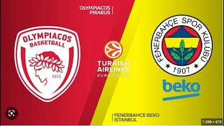 Olympiakos - Fenerbahçe Beko THY Avrupa Ligi'nin 13. Hafta Maçı Takımlardan Son 