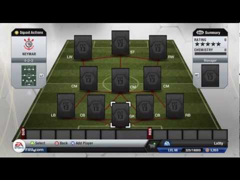 Ronaldopack Fifa on Neymar  Full Gold Brazilian Squad Builder   Fifa 13 Ultimate Team