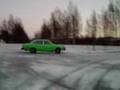Volvo 144 sliding on snow