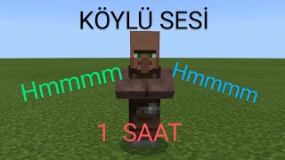 Minecraft Köylü Sesi 1 Saat