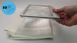How to Video on MagniPros 3X Page Reading Magnifier