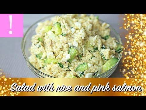 VIDEO : 🔴  salmon salad with rice and cucumber | canned salmon recipes | cheap easy meals on a budget - a very simple and tasty salad witha very simple and tasty salad withcannedpinka very simple and tasty salad witha very simple and tas ...