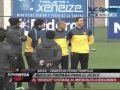 Entrenamiento de Boca - Bianchi hace reir a los jugadores