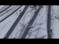 Raw: Crashes Block I-74 Near Indianapolis