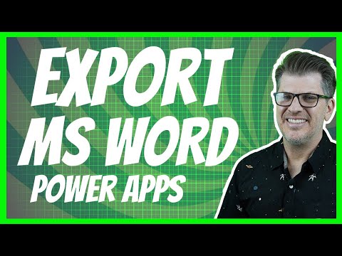 Export to a Word Document from Power Apps and Power Automate