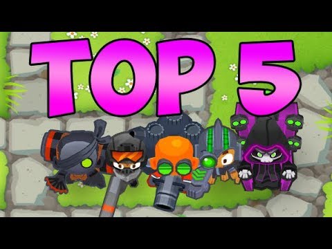 Top 5 5th Tier Towers Bloons Tower Defense 6 Youtube