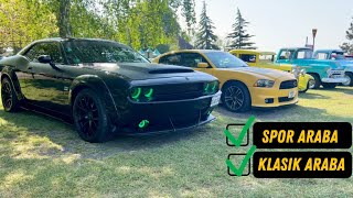 Petrol Kafalar Araba Buluşmasi Dodge Mustang Ferrari̇
