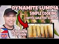 HOW TO COOK DYNAMITE LUMPIA WITH GRATED CHEESE IN EASY & SIMPLE WAY | FILIPINO BRITISH LIFE IN UK