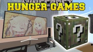 Minecraft: ANIME BEDROOM HUNGER GAMES - Lucky Block Mod - Modded Mini-Game