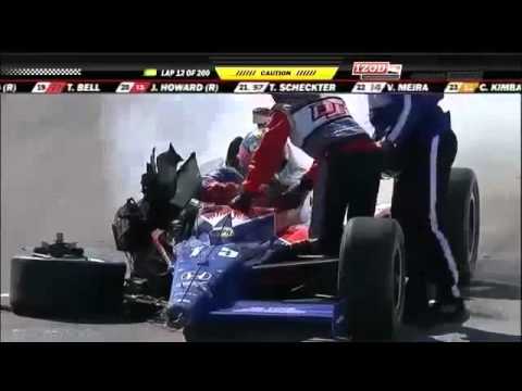 Dan Wheldon Indy 500 Winner Dies Crash Video Shows Dan Wheldon Crash in 