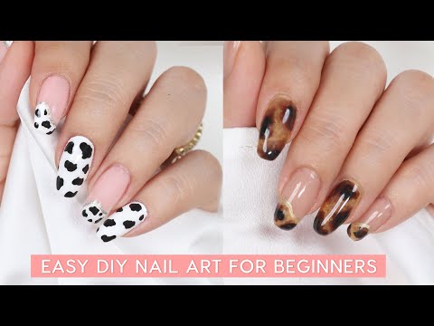 Easy DIY Nail Art For Beginners - Animal Print - YouTube