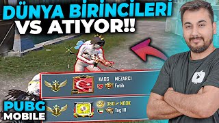 DÜNYA BİRİNCİLERİ VS ATIYOR!!  / PUBG MOBILE