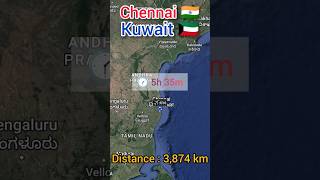 Chennai To Kuwait City Flight Route India To Kuwait