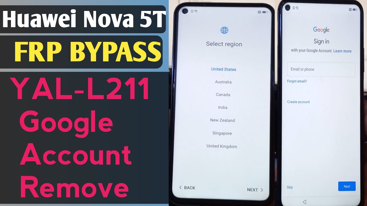 Huawei Nova 5T Frp Bypass||YAL-L21 Google Account Remove Huawei Nova 5T Frp Bypass||YAL-L21 Google Account Remove