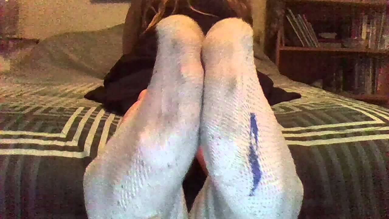 Pigtails lipstick winter socks masturbation