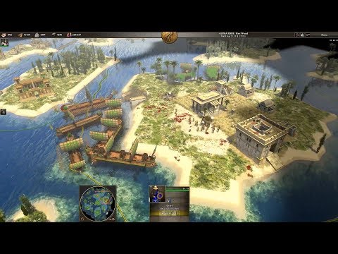 0 A.D. FFA 1v1v1v1 - Ptolemies, Dodecanese - Multiplayer Gameplay Alpha 23 - 09/11/2019