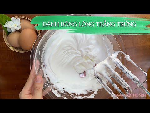 Cách làm kem từ lòng trắng trứng