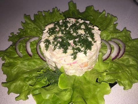 Рецепт салата с кальмарами праздничный с Рецепт салата с кальмарами праздничный с