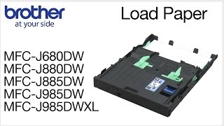 03.How to load paper into the Brother MFC-J880DW
