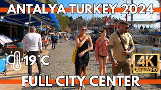 ANTALYA TURKEY 2024 CITY CENTER,GRAND BAZAAR,FAKE MARKET,OLD TOWN(KALEİÇİ) 4K UH