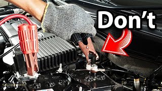 JUMP STARTING YOUR CAR LIKE THIS IS DEADLY & LETHAL !!