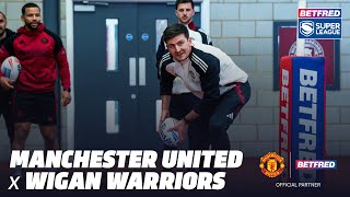 Harry Maguire, Mason Mount And Andre Onana Taught Rugby League Manchester United X Wigan Warriors
