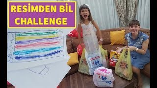 Resi̇mden Bi̇l Challenge Lera Çi̇zdi̇ Eli̇f Ve Ben Yarişiyoruz. Sürpri̇zi̇ Ki̇m Kazandi. Alışveriş Vlog Bim
