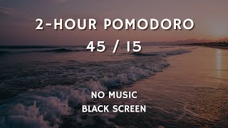 Pomodoro Timer Ocean Ambience Black Screen 2 45 15
