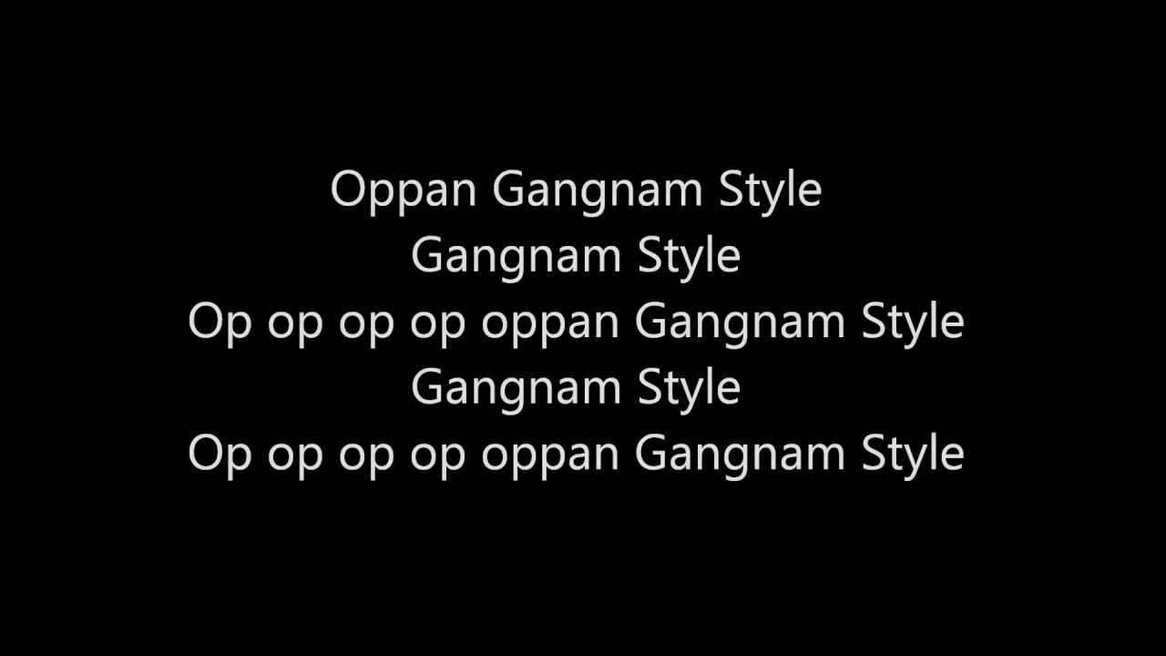 gangnam style lyrics translated