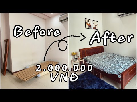 Trang trí phòng ngủ đơn giản 2 triệu đồng trong 30 phút, Ai cũng làm được