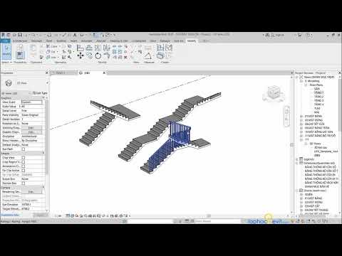 TỰ HỌC REVIT | 3.2 Hướng dẫn tạo System Families - Stair Lớp Học Revit