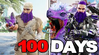 I Survived 100 Days Of Ark Survival Evolved Crystal Isles
