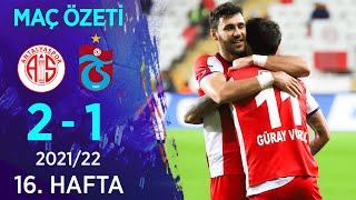 Fraport Tav Antalyaspor 2-1 Trabzonspor Maç Özeti̇ 16. Hafta - 202122