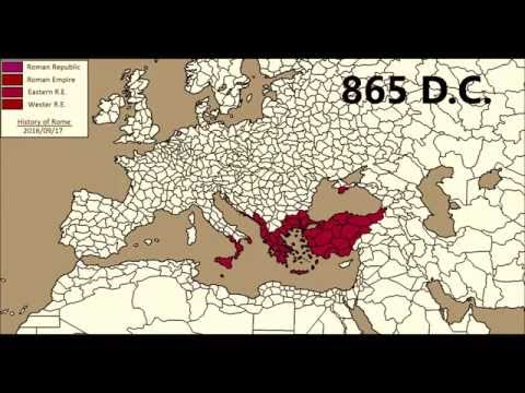 Roman empire - territorial expansion (509 a.c / 1453 d.c.)